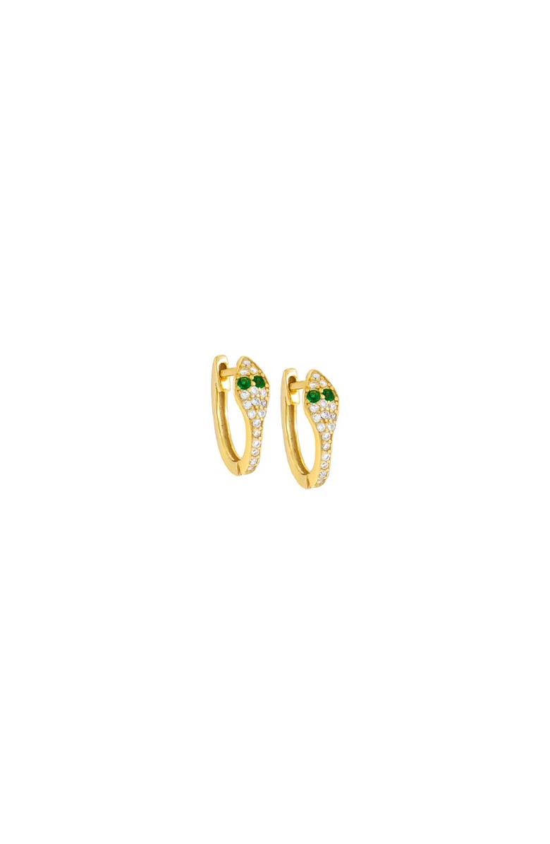 BY ADINA EDEN Snake Huggie Earring, Main, color,