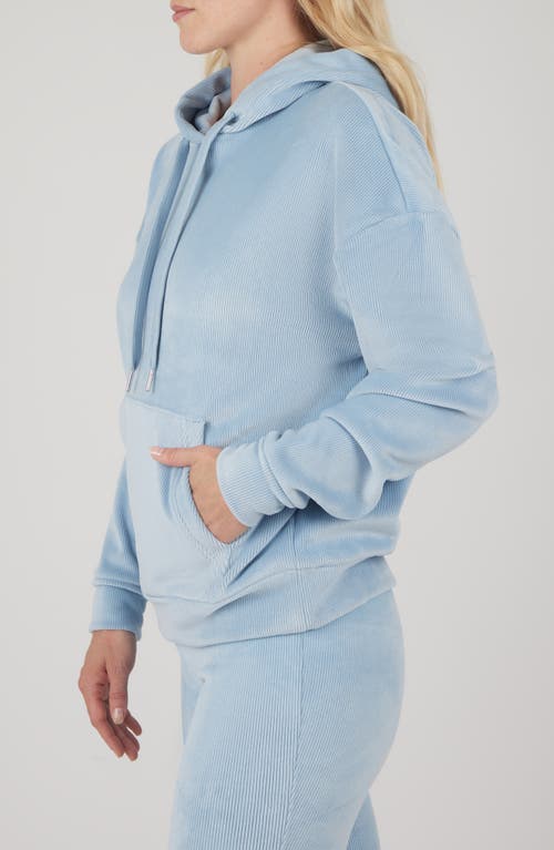 Yogalicious Dreamy Rib Year Round Sweatshirt In Blue Fog