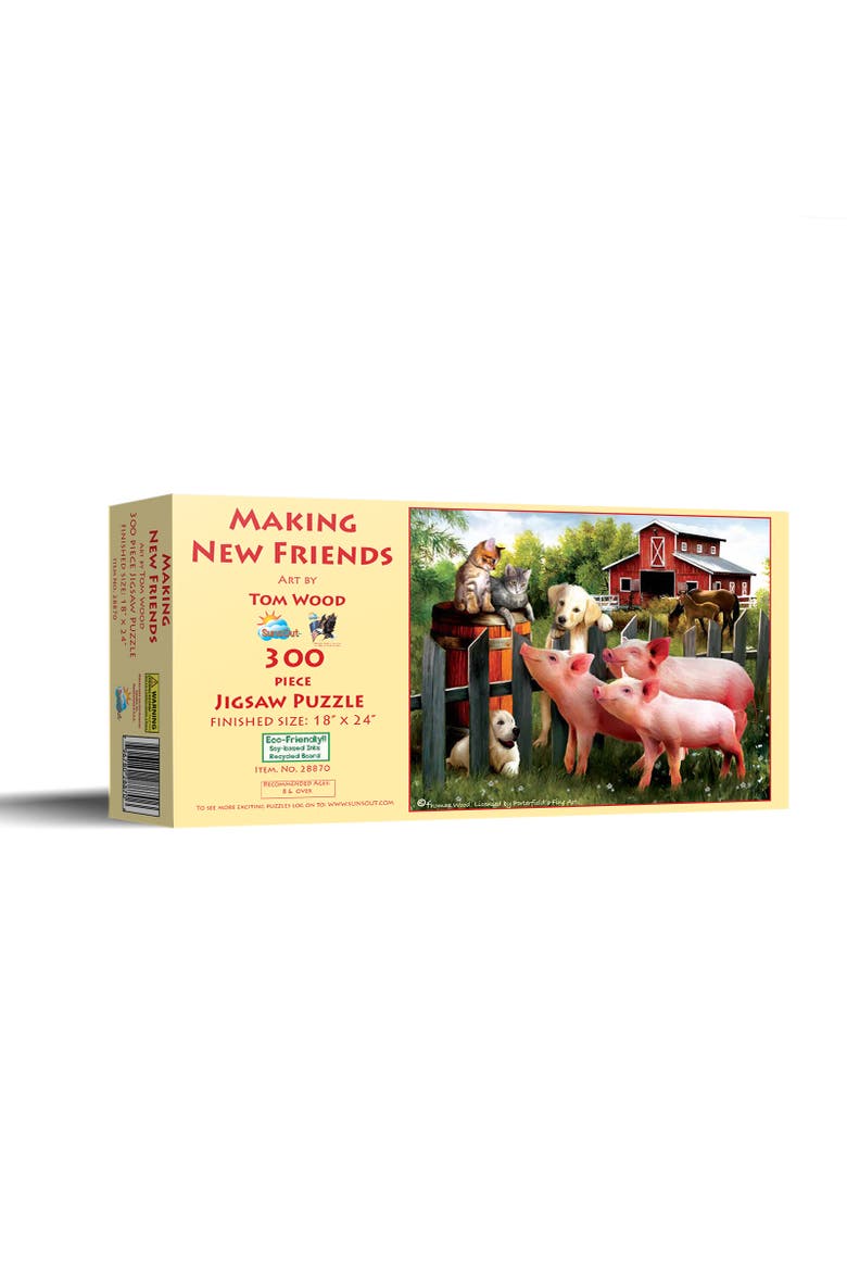 Making New Friends 300 piece Jigsaw Puzzle for Adults, Main, color, Multicolor