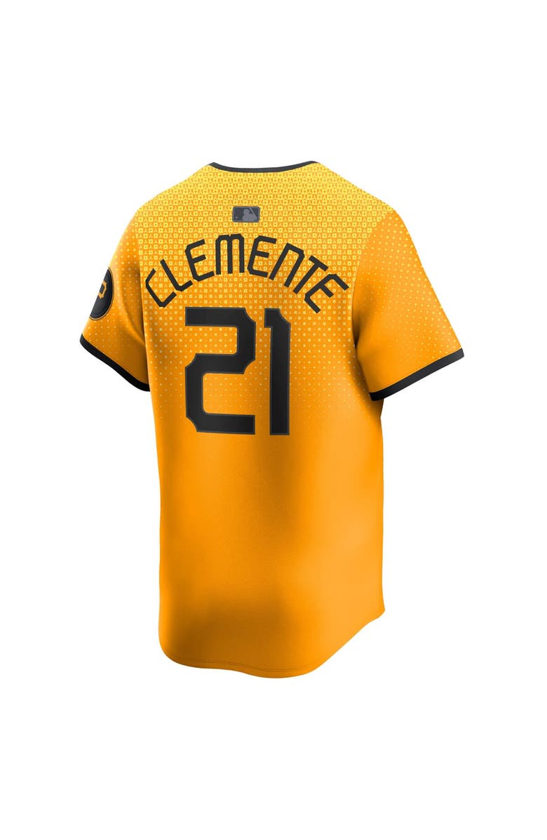 Nike Men's Nike Roberto Clemente Gold Pittsburgh Pirates City Connect Limited Player Jersey, Alternate, color, Gold