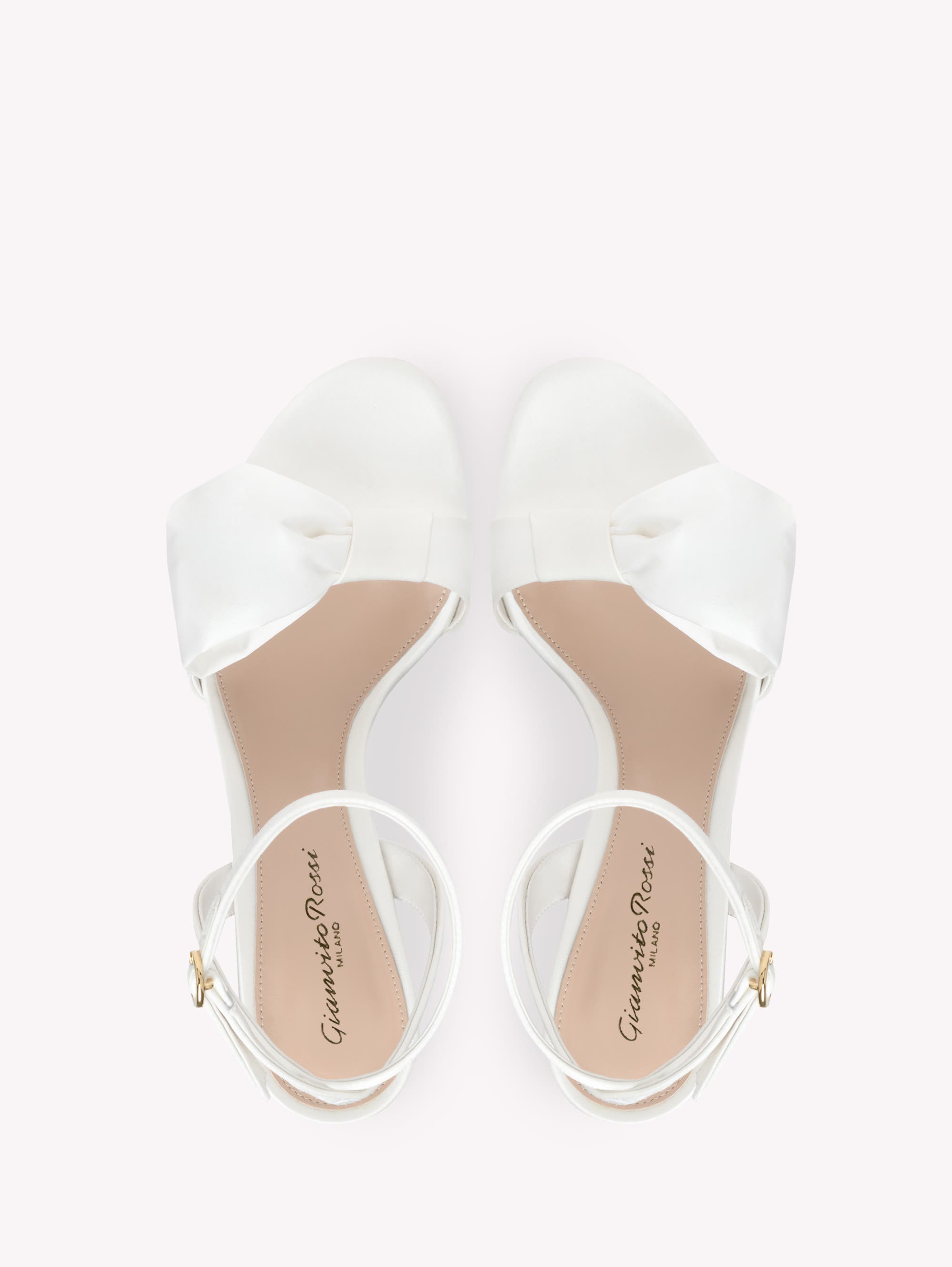 Gianvito Rossi Rosie Sandal, Alternate, color, White Fabric