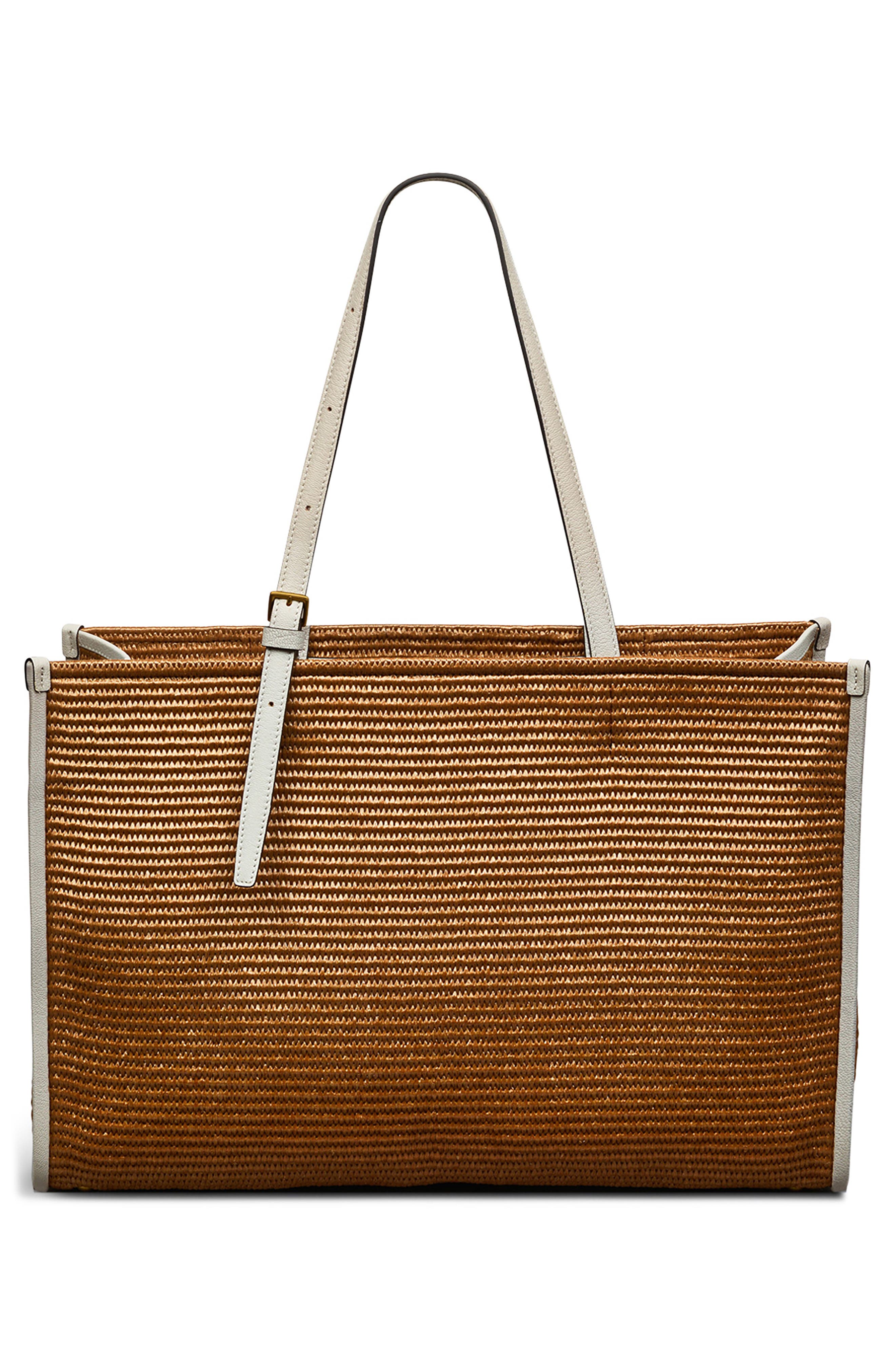 Radley The Large Burlington Raffia Tote, Alternate, color, Saddle