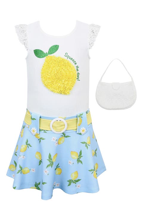 Kids' Lemon Dress & Handbag Set (Toddler & Little Kid)