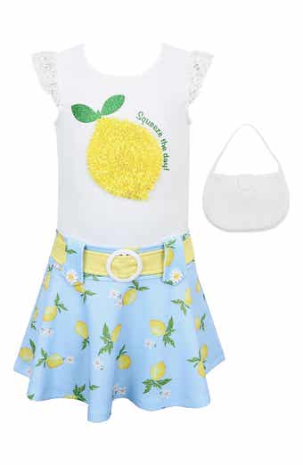 Zunie Kids' Lemon Dress & Handbag Set