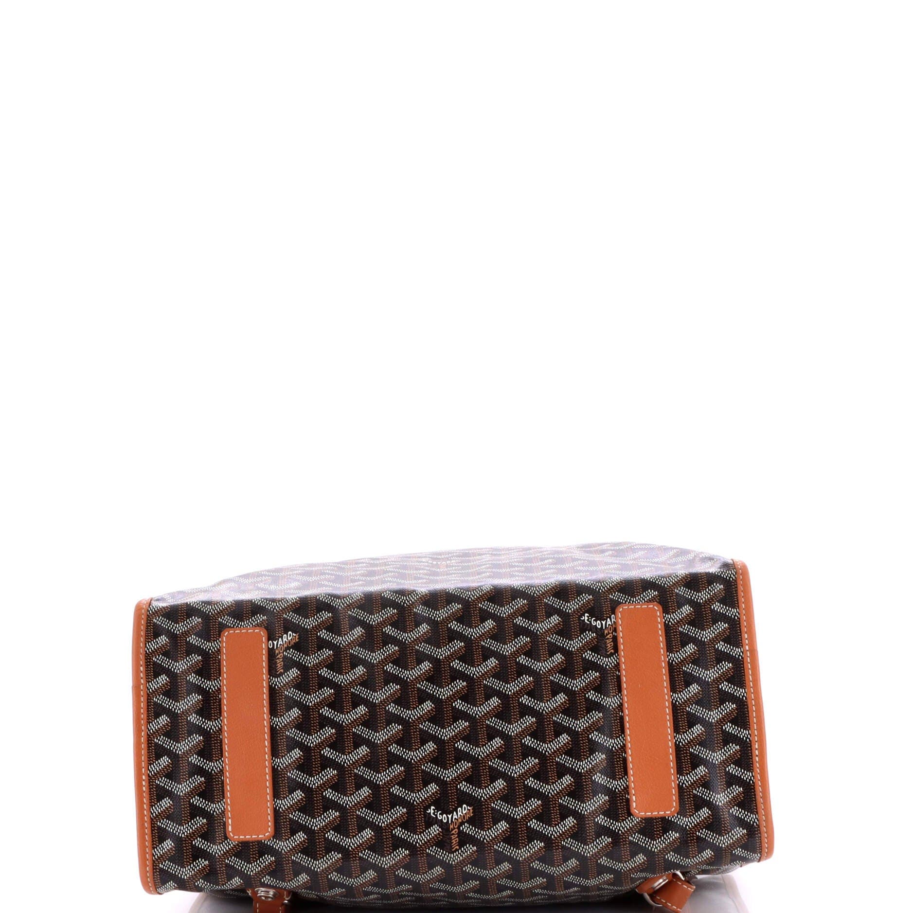 Pre-Owned Goyard Saint Leger Briefcase Backpack Coated Canvas, Alternate, color, 