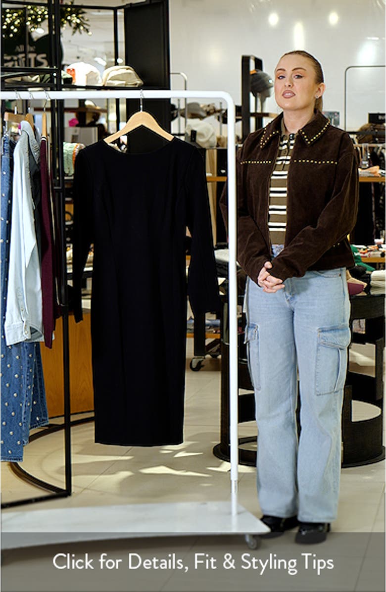 Long Sleeve Low Back Dress, sales video thumbnail