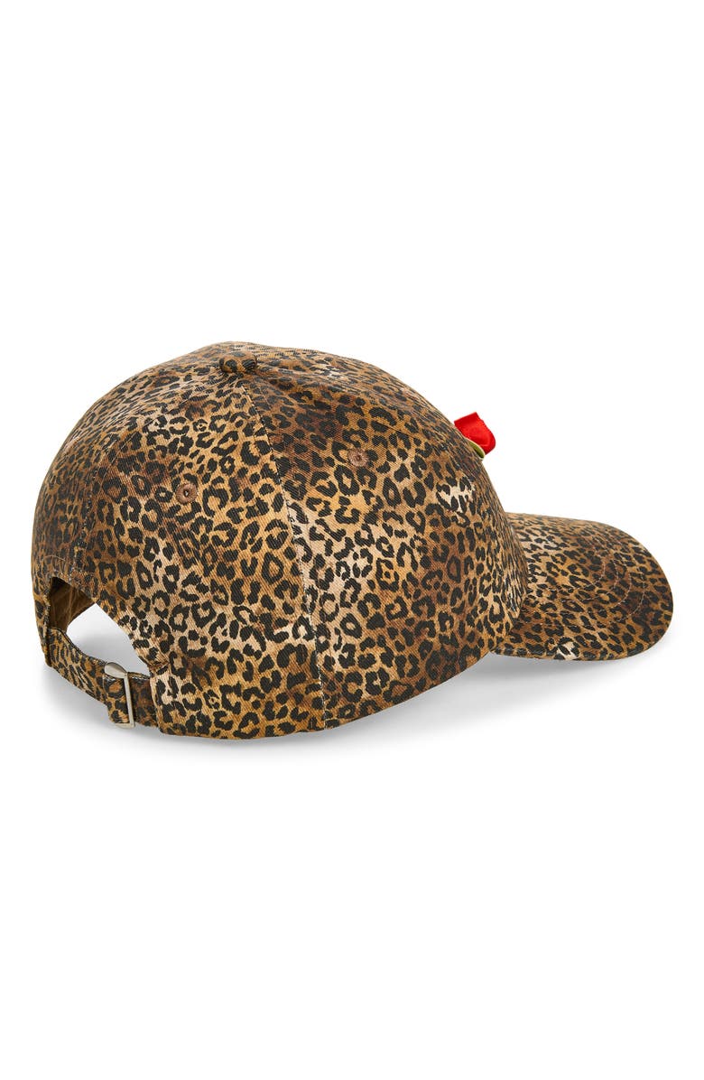 Steve Madden Final Rose Leopard Baseball Cap, Alternate, color, Brown Leopard