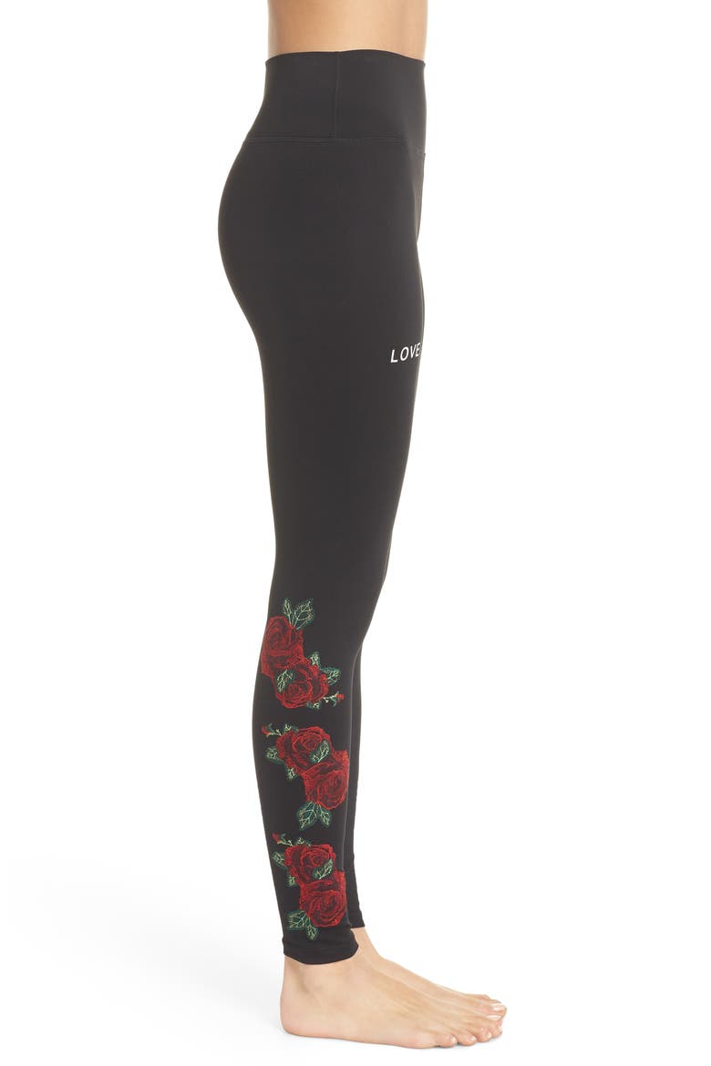 Rose Perfect High Waist Leggings, Alternate, color, VINTAGE BLACK