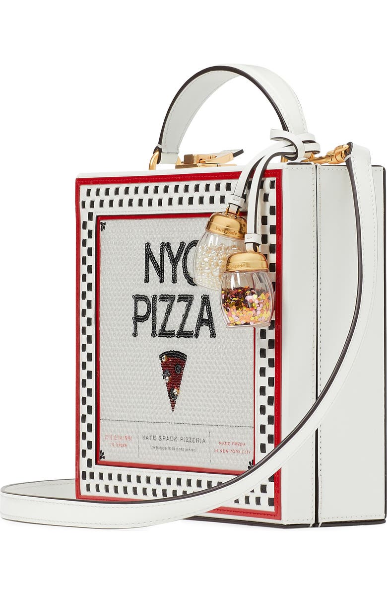 Kate Spade New York slice sequin & spazzolato leather top handle bag, Alternate, color,