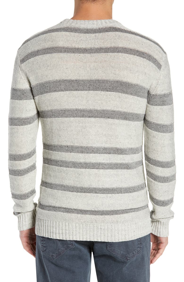 BLDWN Gilpin Stripe Linen Blend Crewneck Sweater, Alternate, color, 