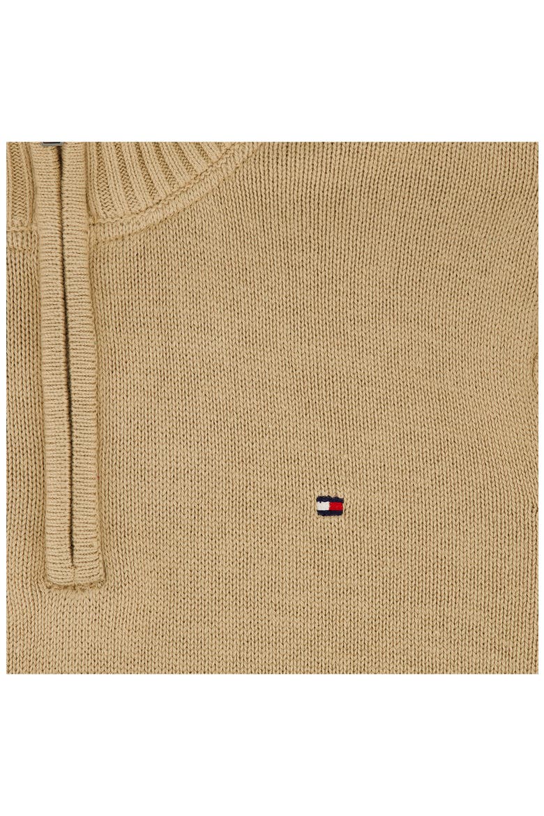 Kids' Cotton Quarter Zip Sweater, Alternate, color, INCESNSE