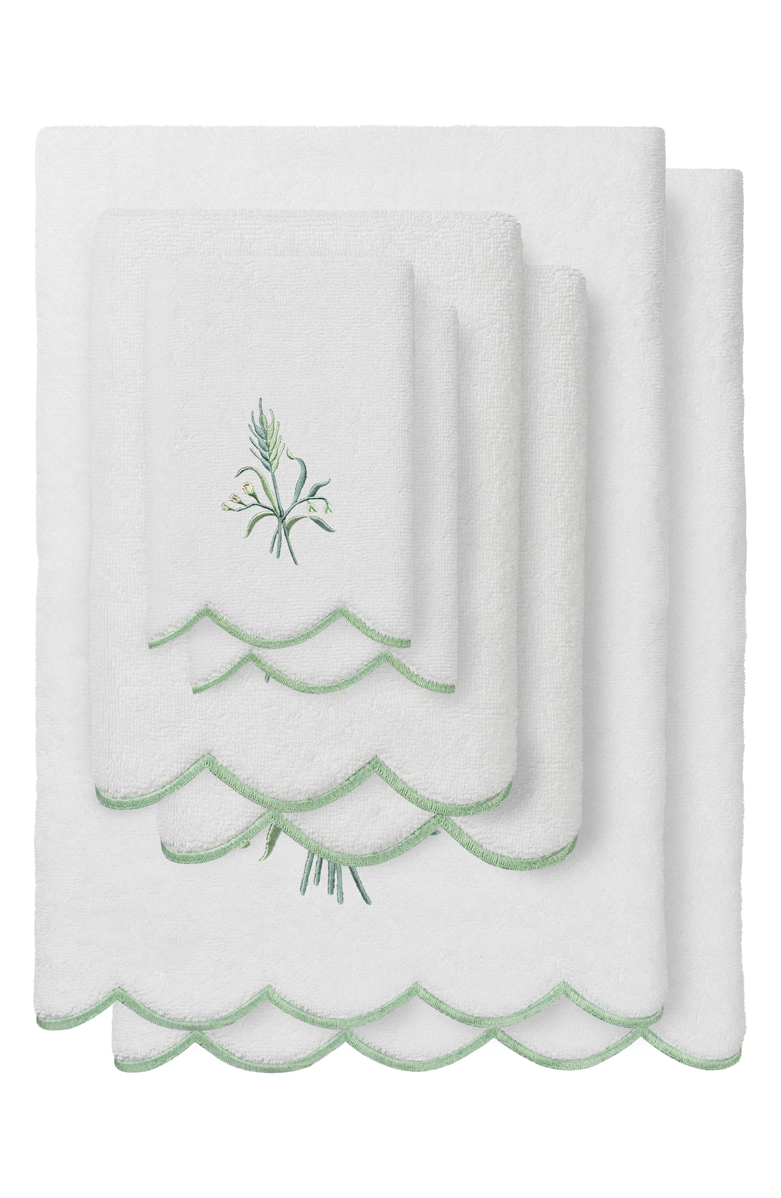 Whitney Scallop 6-Piece Towel Set