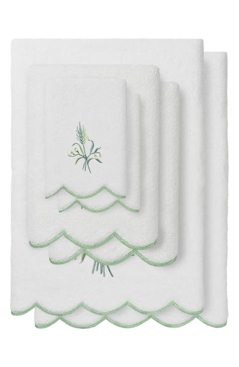 Whitney Scallop 6-Piece Towel Set