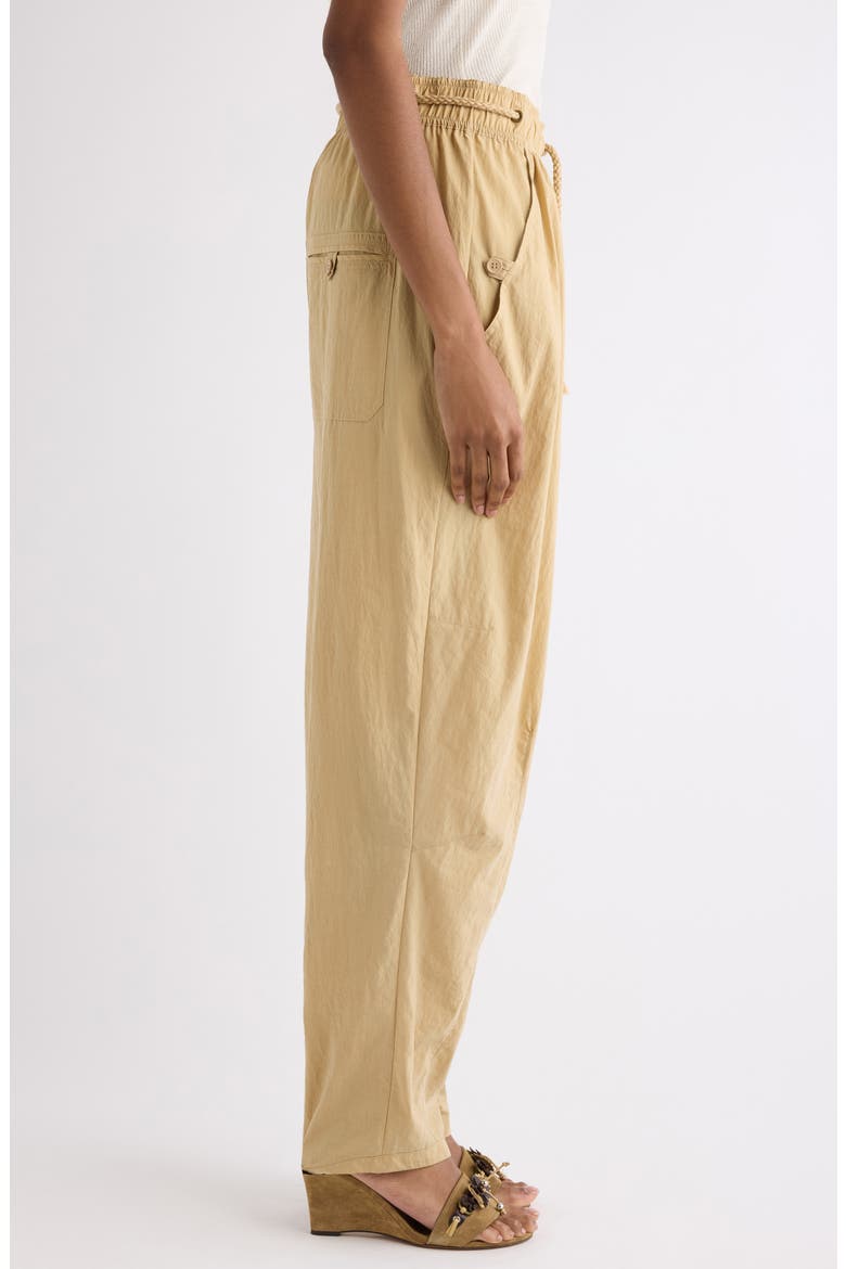 Falcona Gathered Tapered Pants, Alternate, color, DESERT