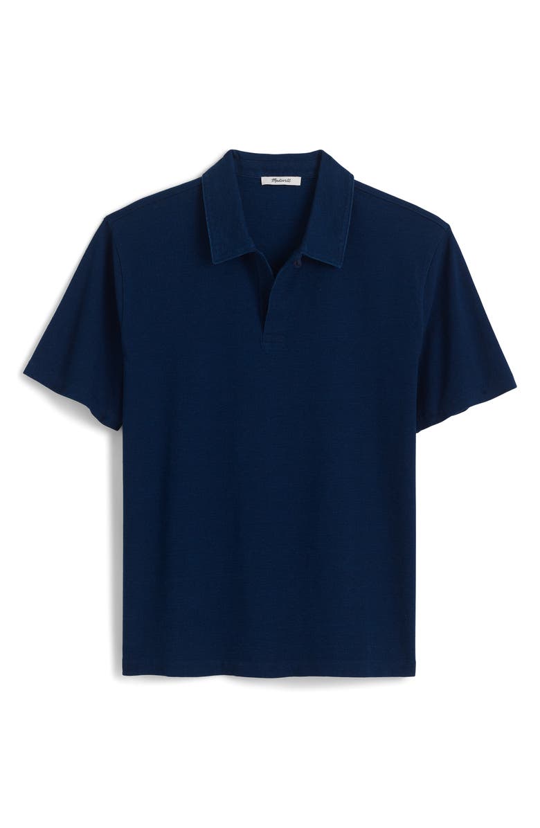 Madewell The Vintage Cotton Polo, Alternate, color, Indigo