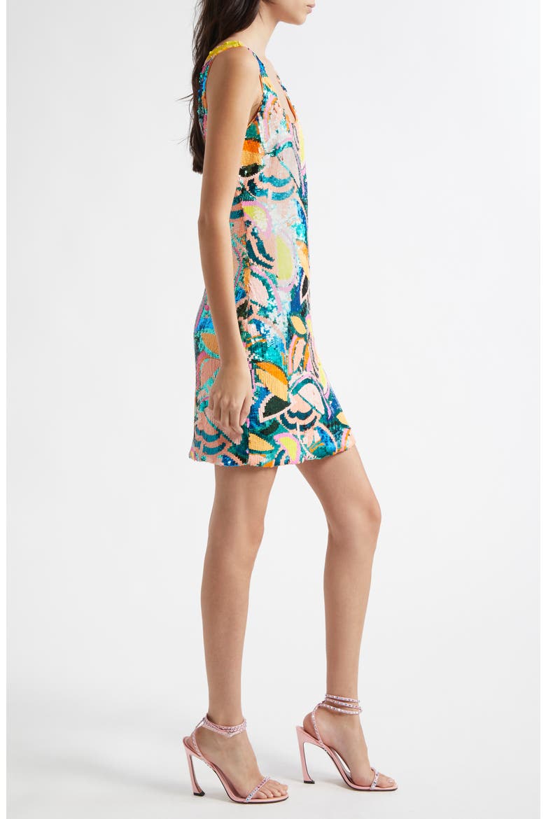 Miller Tropical Sequin Minidress, Alternate, color, ROYALE BLUE SEQUIN
