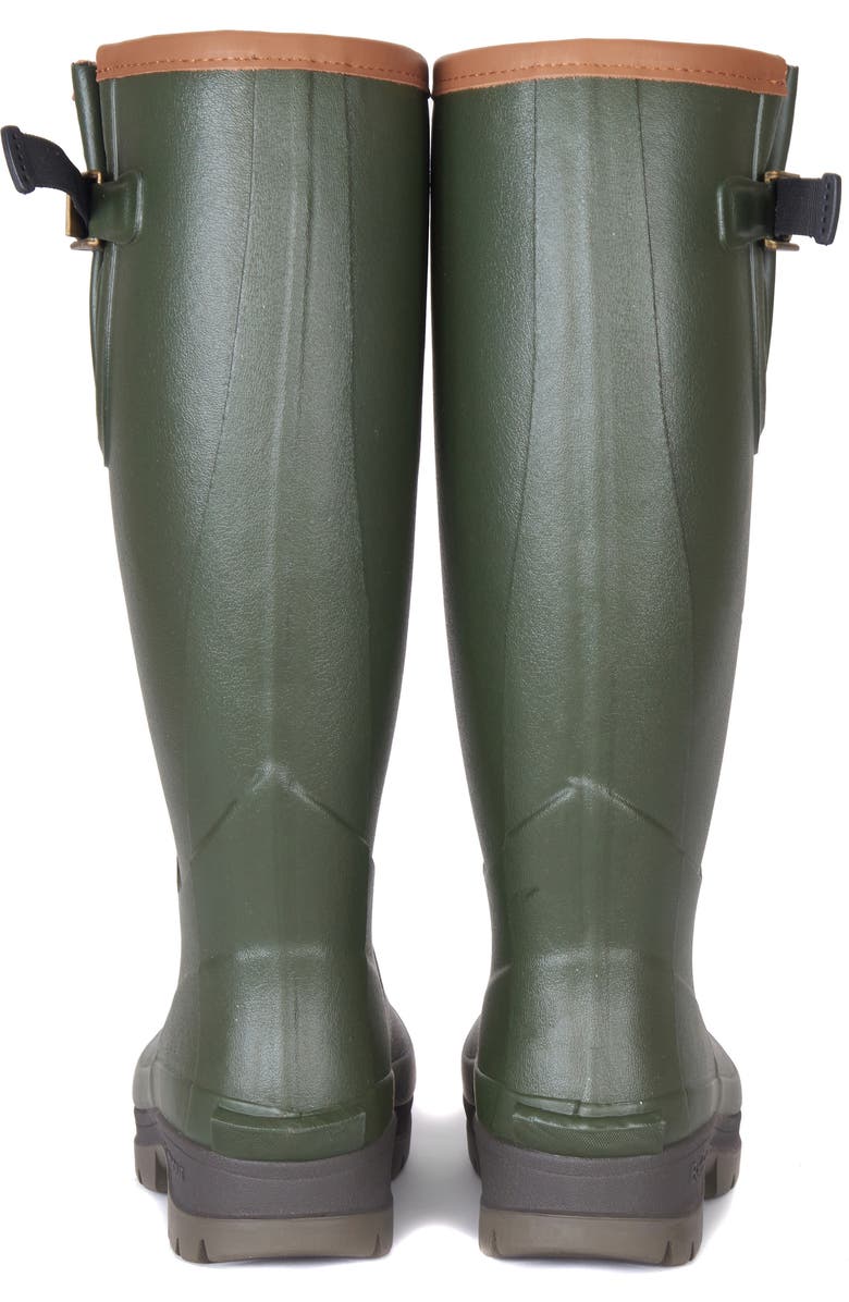 Barbour Tempest Waterproof Rain Boot, Alternate, color,