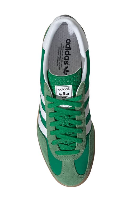 Adidas Originals Low Top Suede Sneakers With Rubber Sole In Green/white/hazy Green