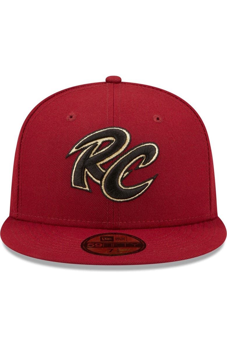 New Era Men's New Era Red Sacramento River Cats Authentic Collection 59FIFTY Fitted Hat, Alternate, color, 