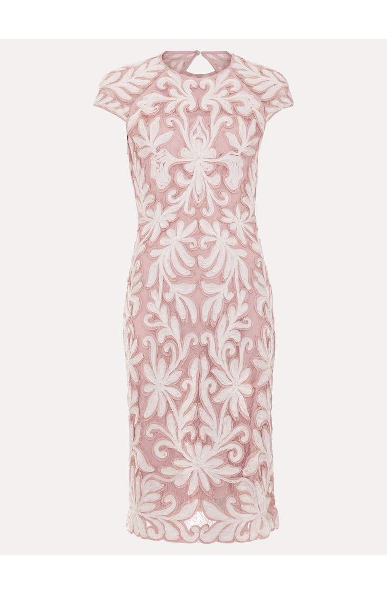 Phase Eight Karima Lace Dress, Alternate, color, Pale Pink