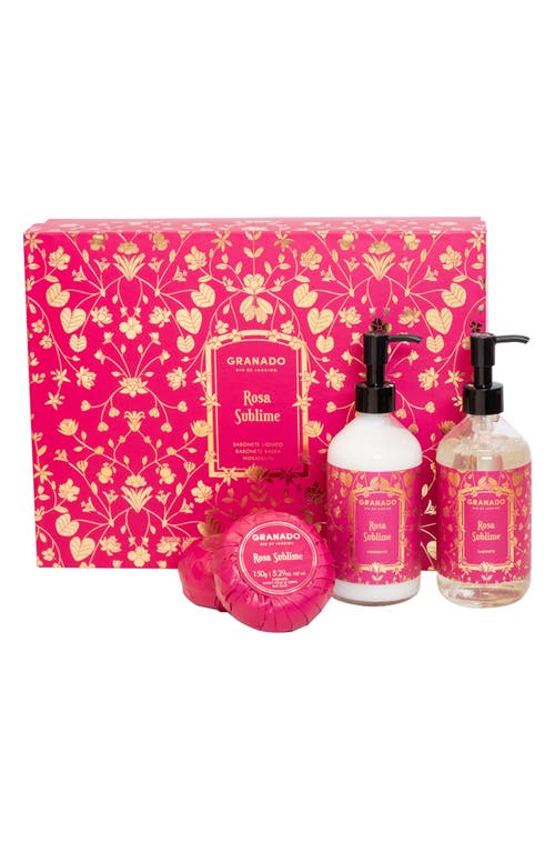 Granado Rosa Sublime 3-piece Gift Set In Transparent