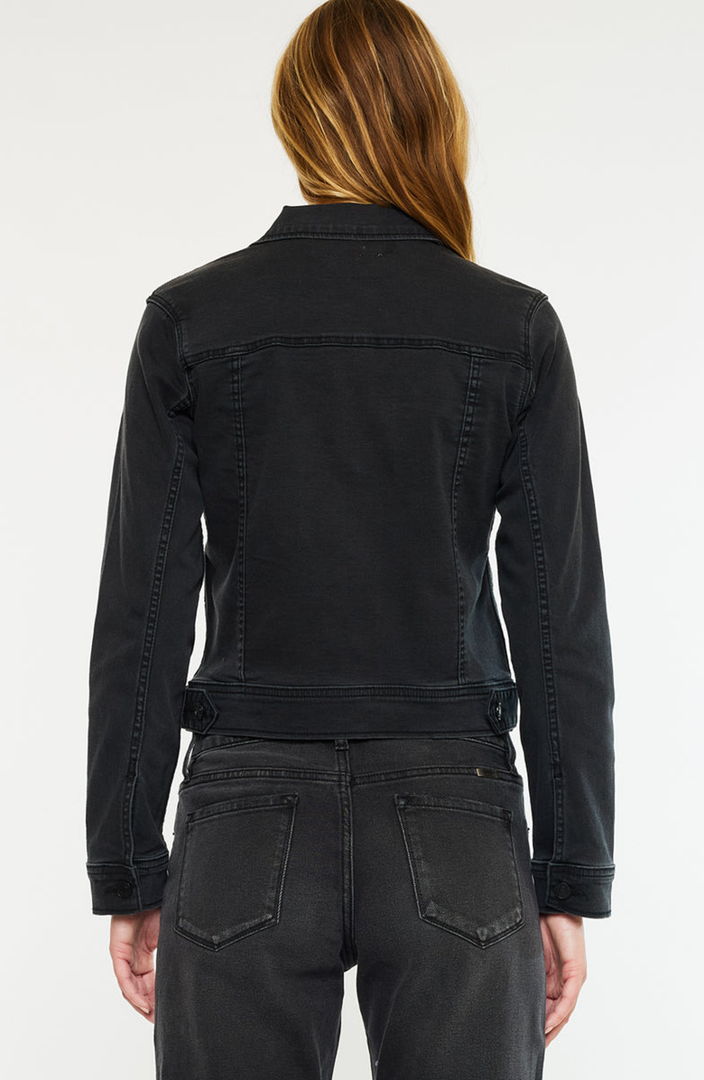 KanCan Drea Denim Jacket, Alternate, color, Dark Gray