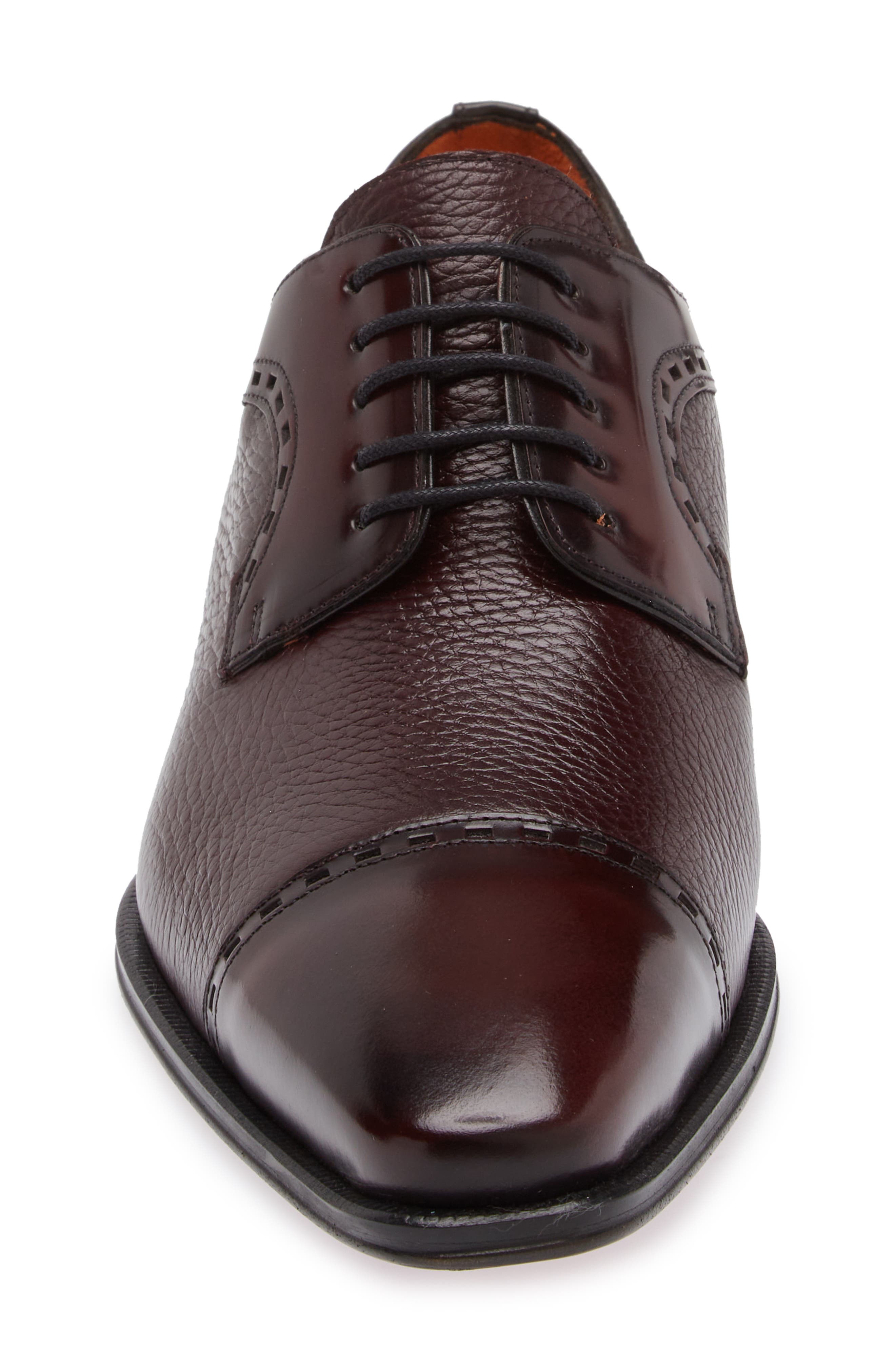 Whipstith Cap Toe Derby, Alternate, color, BURGUNDY