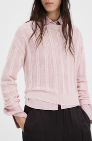 MANGO Lace Pattern Sweater