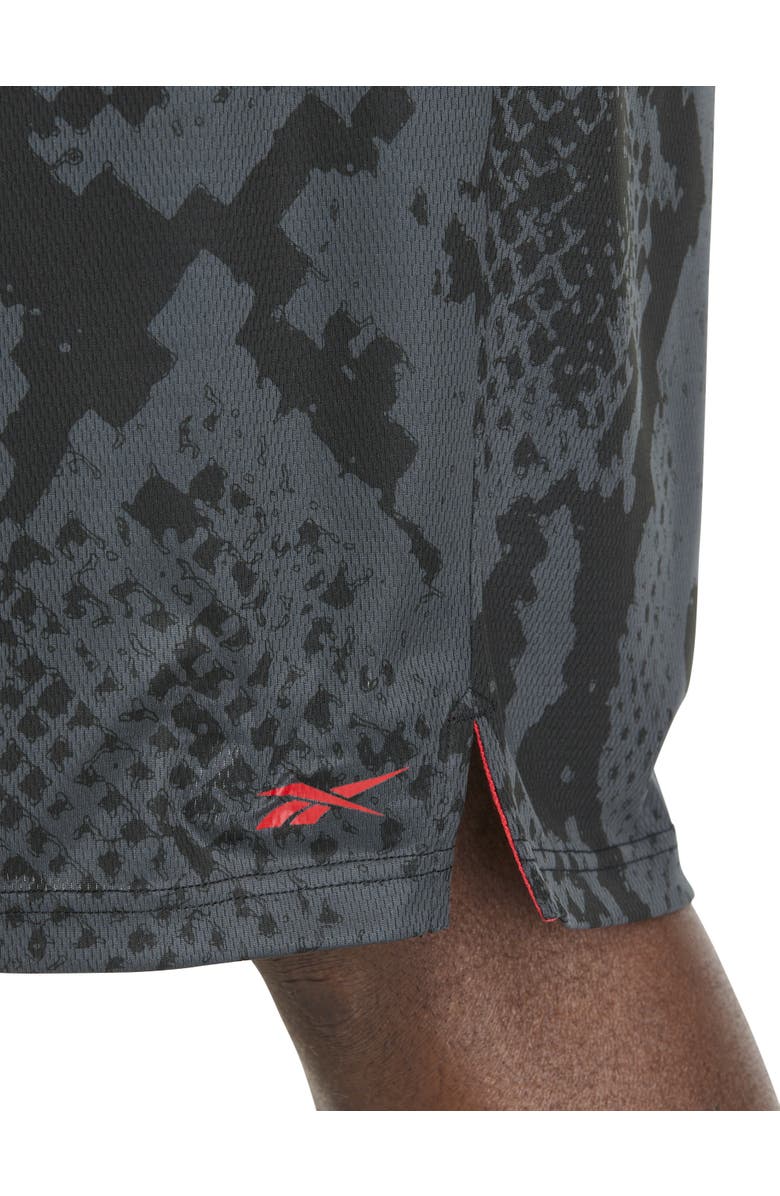 Reebok Big & Tall Performance Transitional Basketball Shorts, Alternate, color, Black Snake Multi