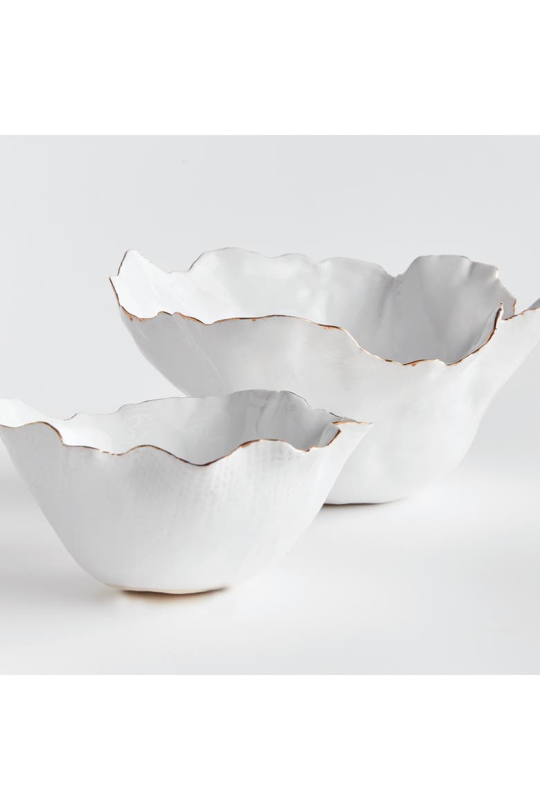 Maribella Decorative Bowls Set of 2, Alternate, color, White
