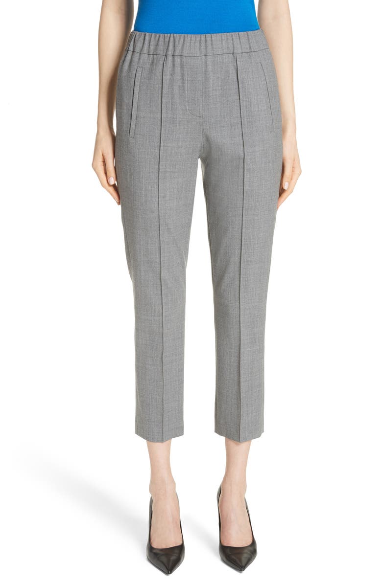 Michael Kors Pintuck Wool Blend Trousers, Main, color,