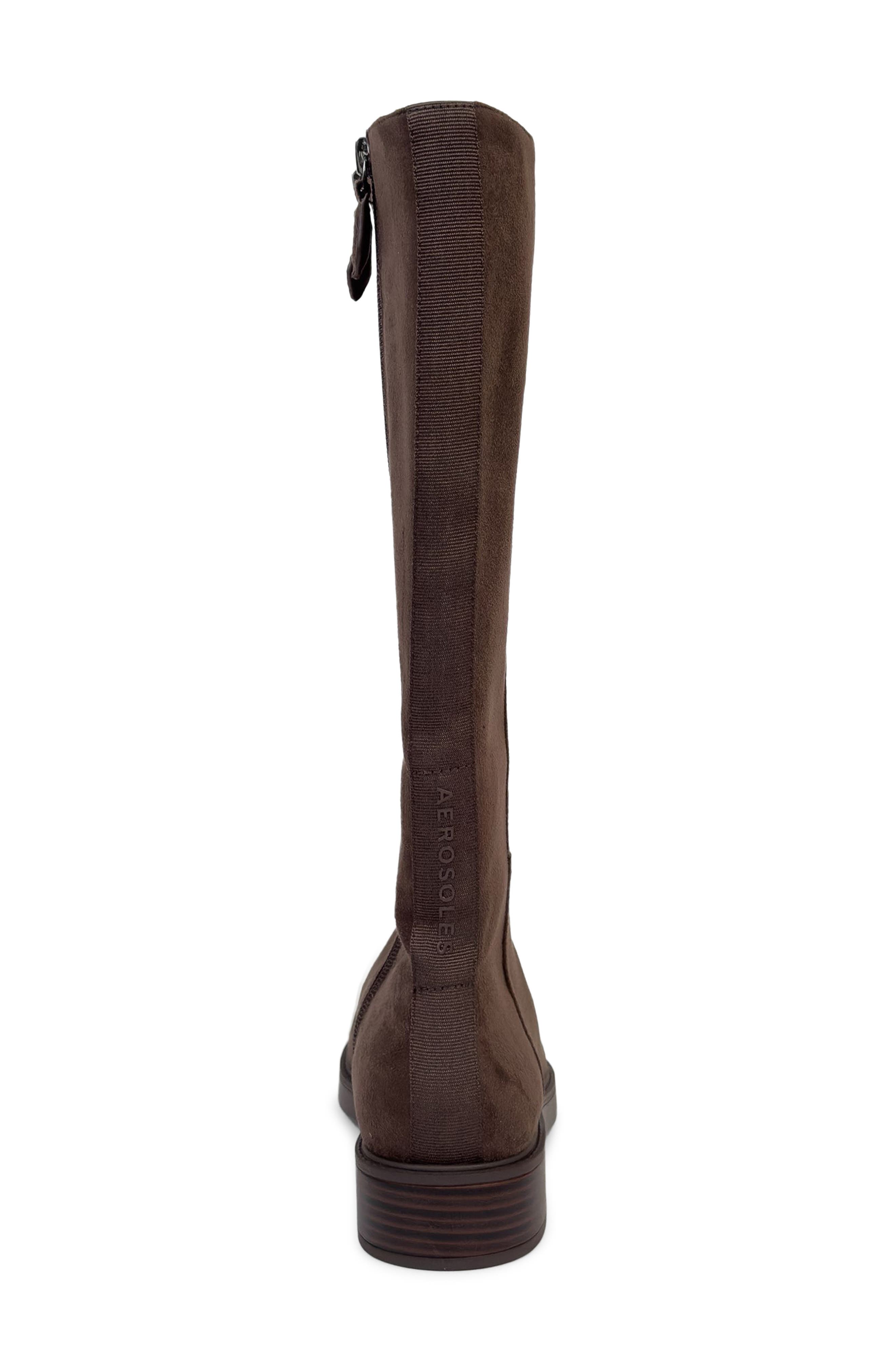 Prue Tall Boot, Alternate, color, JAVA FAUX SUEDE