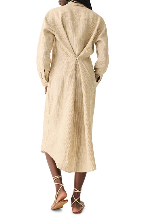 Faherty Laguna Linen Maxi Shirtdress
