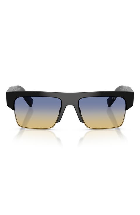 55mm Rectangular Sunglasses