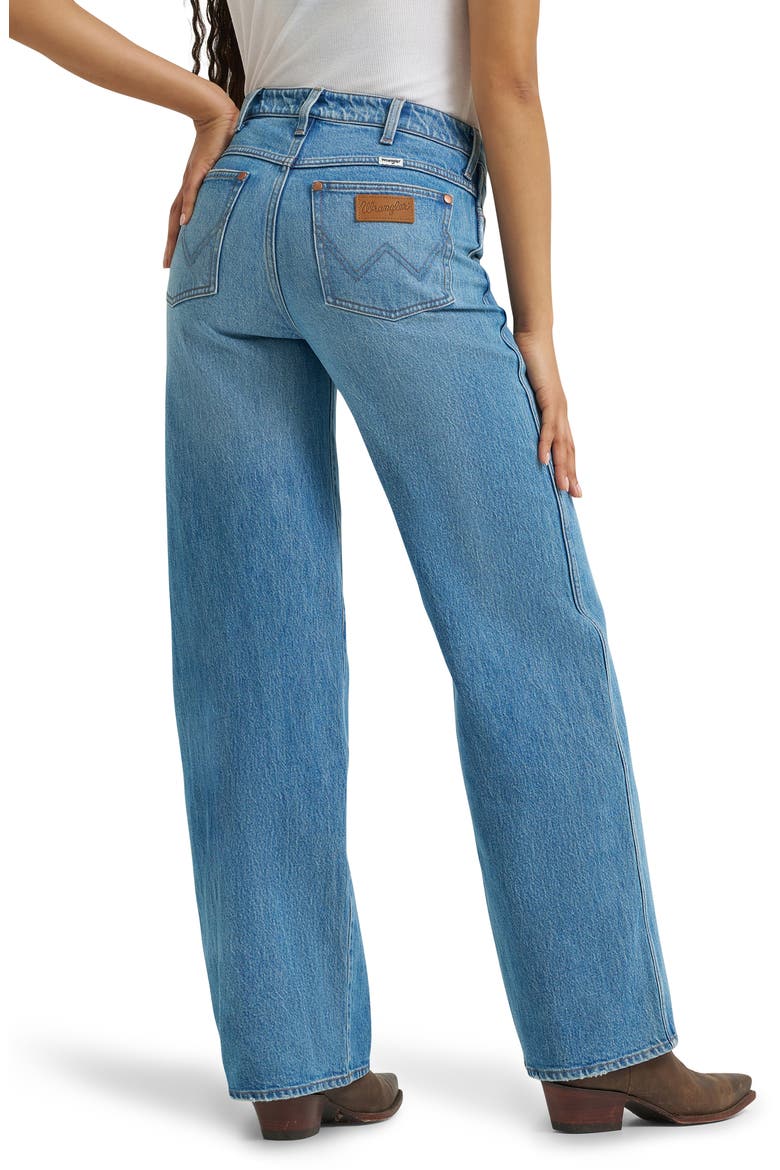 High Waist Loose Straight Leg Jeans, Alternate, color, AUSTIN