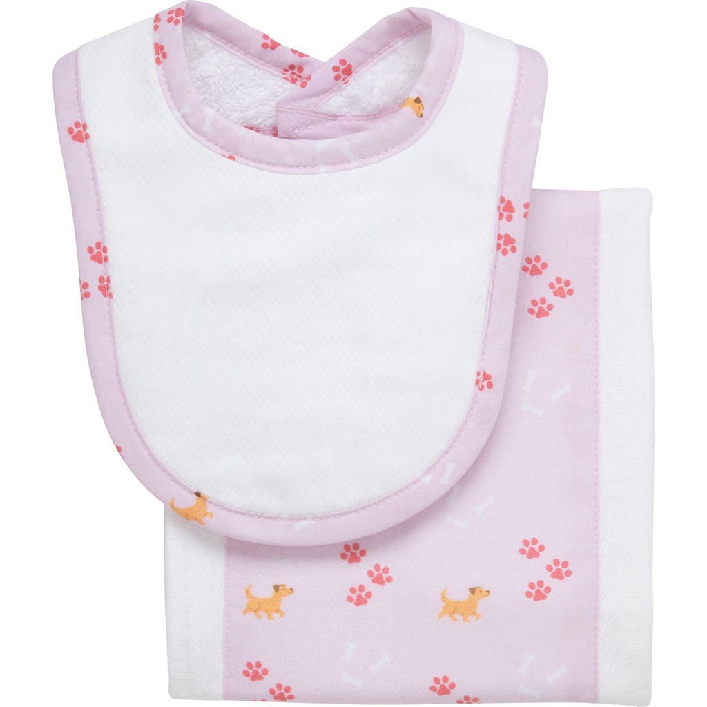 3 Marthas Print Drooler Bib & Burp Set