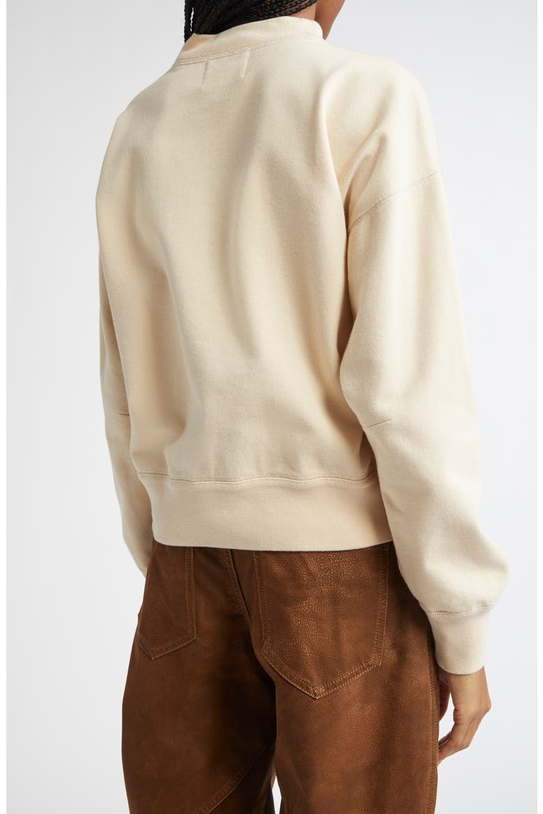 Moby Logo Sweatshirt, Alternate, color, BEIGE/ RUST