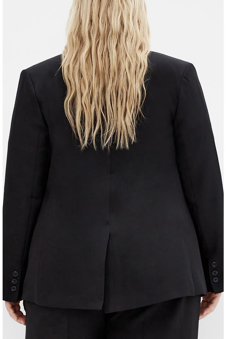 Yazmin Stretch Blazer, Alternate, color, BLACK