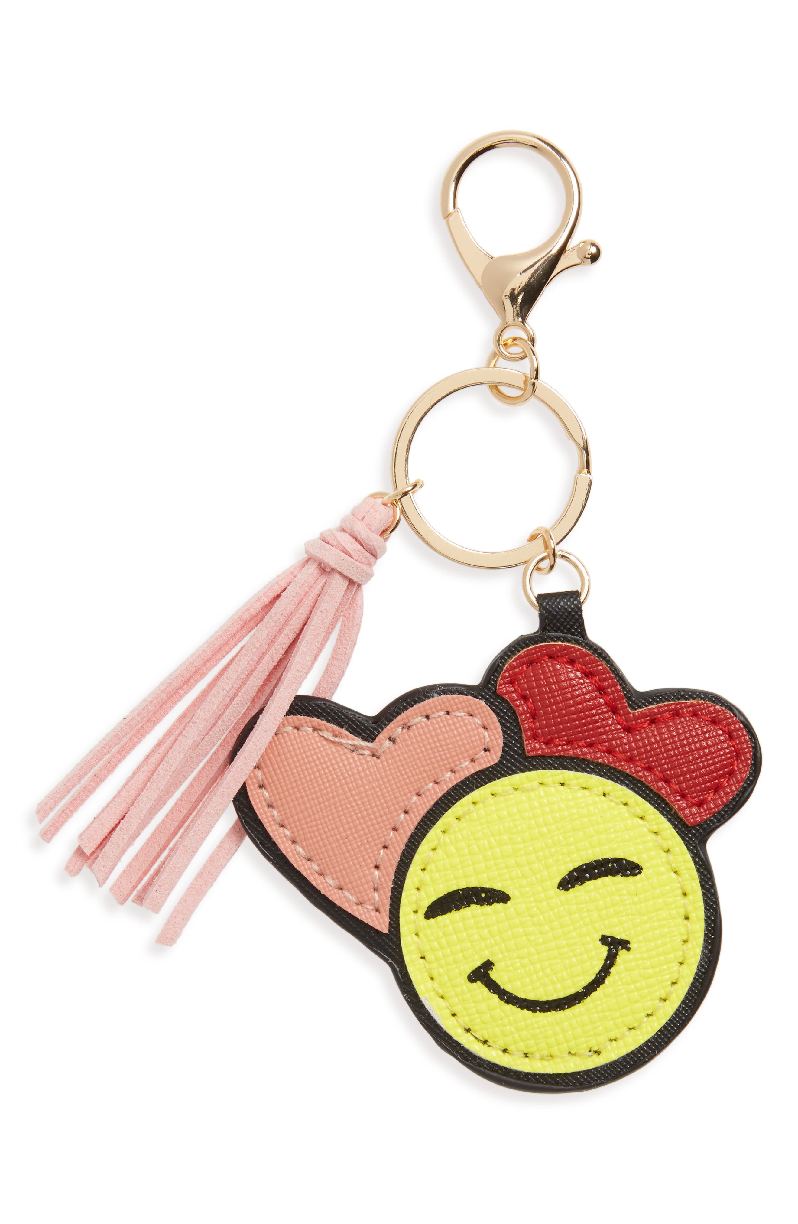 Cara In Love Emoji Key Chain, Main, color, 