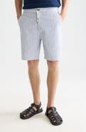 Scotch & Soda Stretch Cotton & Linen Bermuda Shorts