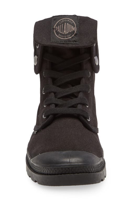 Palladium 'baggy' Canvas Boot In Black/blac