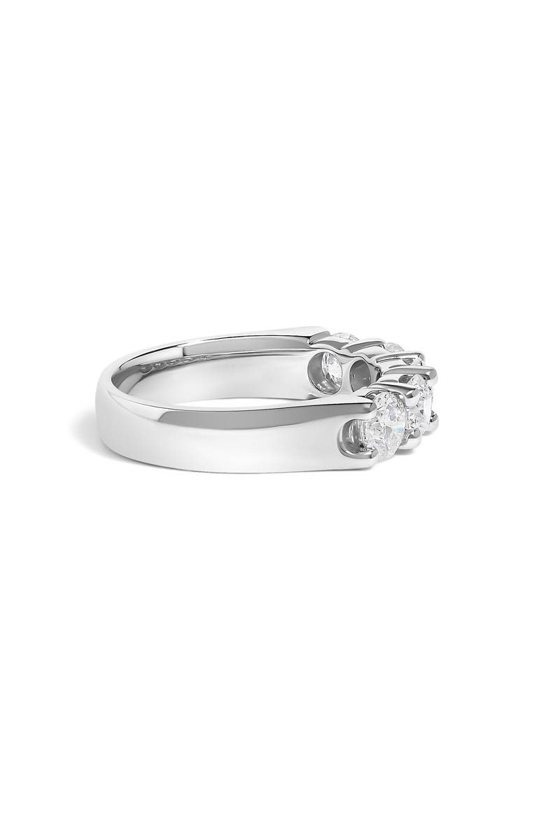 14K White Gold 1 1/2 Ctw Diamond 5 Stone Band Ring, Alternate, color, White Gold