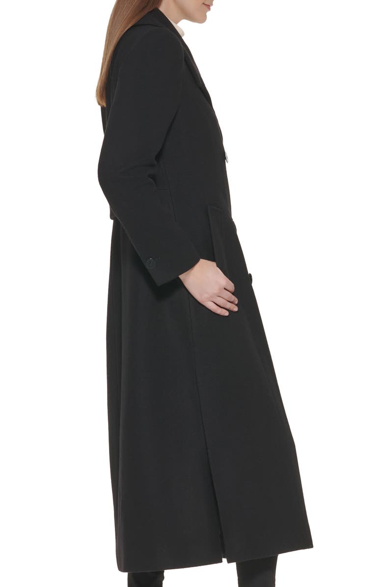 Kenneth Cole Double Breasted Wool Blend Coat, Alternate, color,