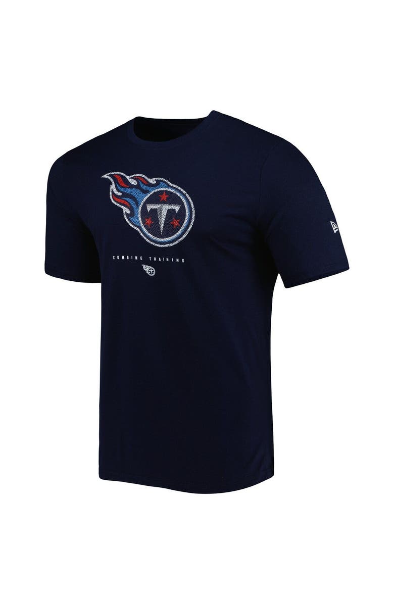 New Era Men's New Era Navy Tennessee Titans Combine Authentic Ball Logo T-Shirt, Alternate, color, Navy