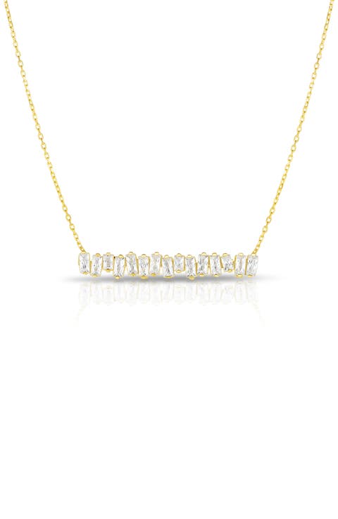 CZ Bar Necklace