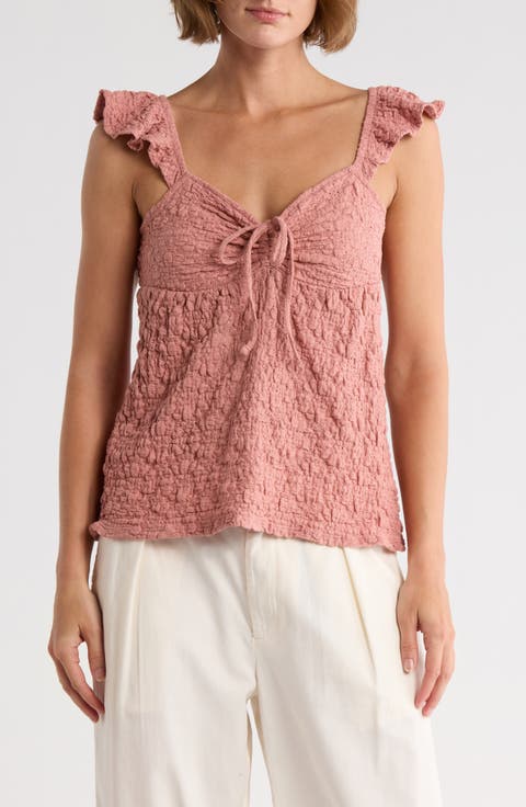 Textured Babydoll Top