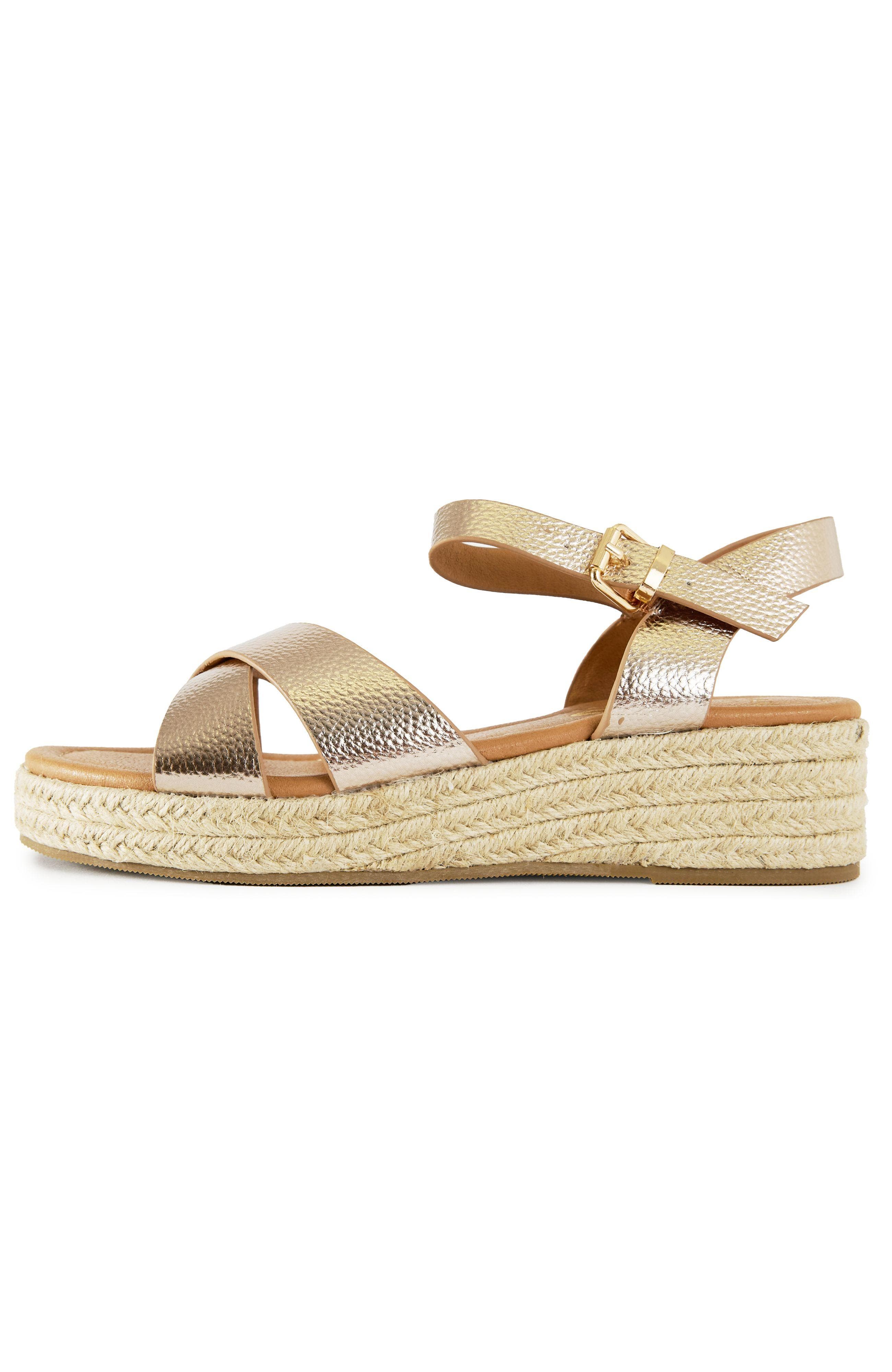 Pekoe Espadrille Ankle Strap Sandals, Main, color, Gold