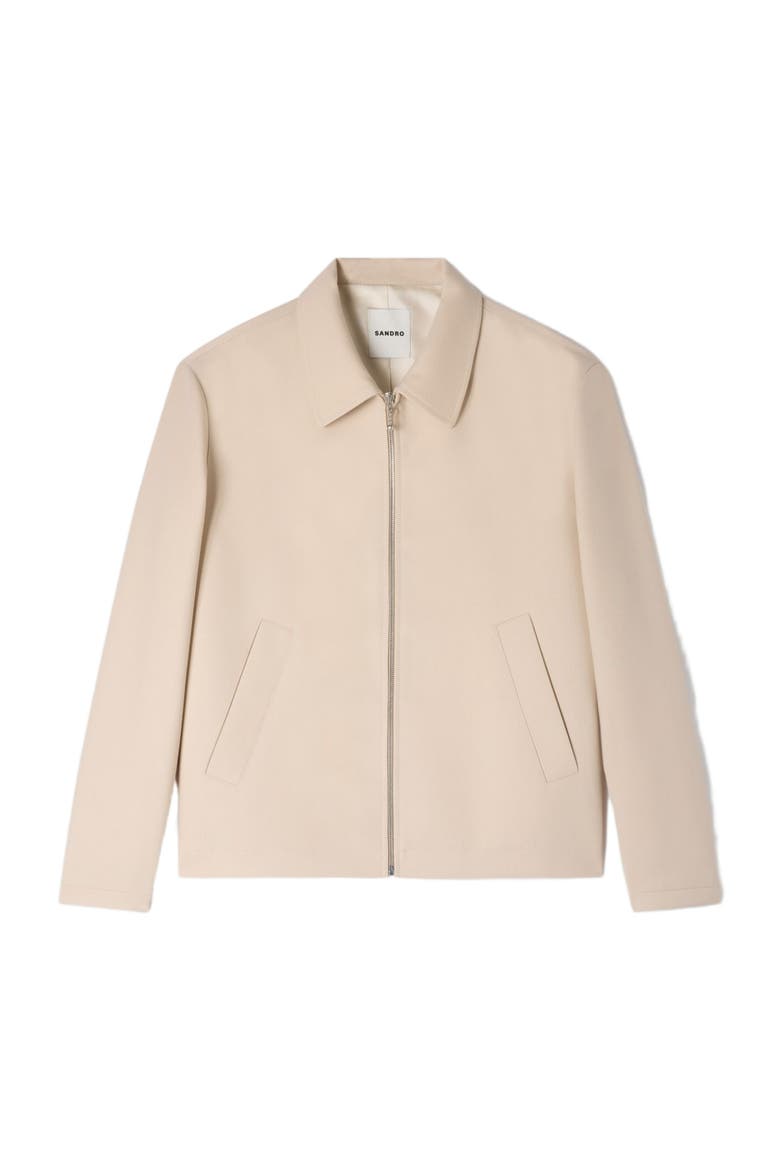 Zip-up jacket, Alternate, color, Beige