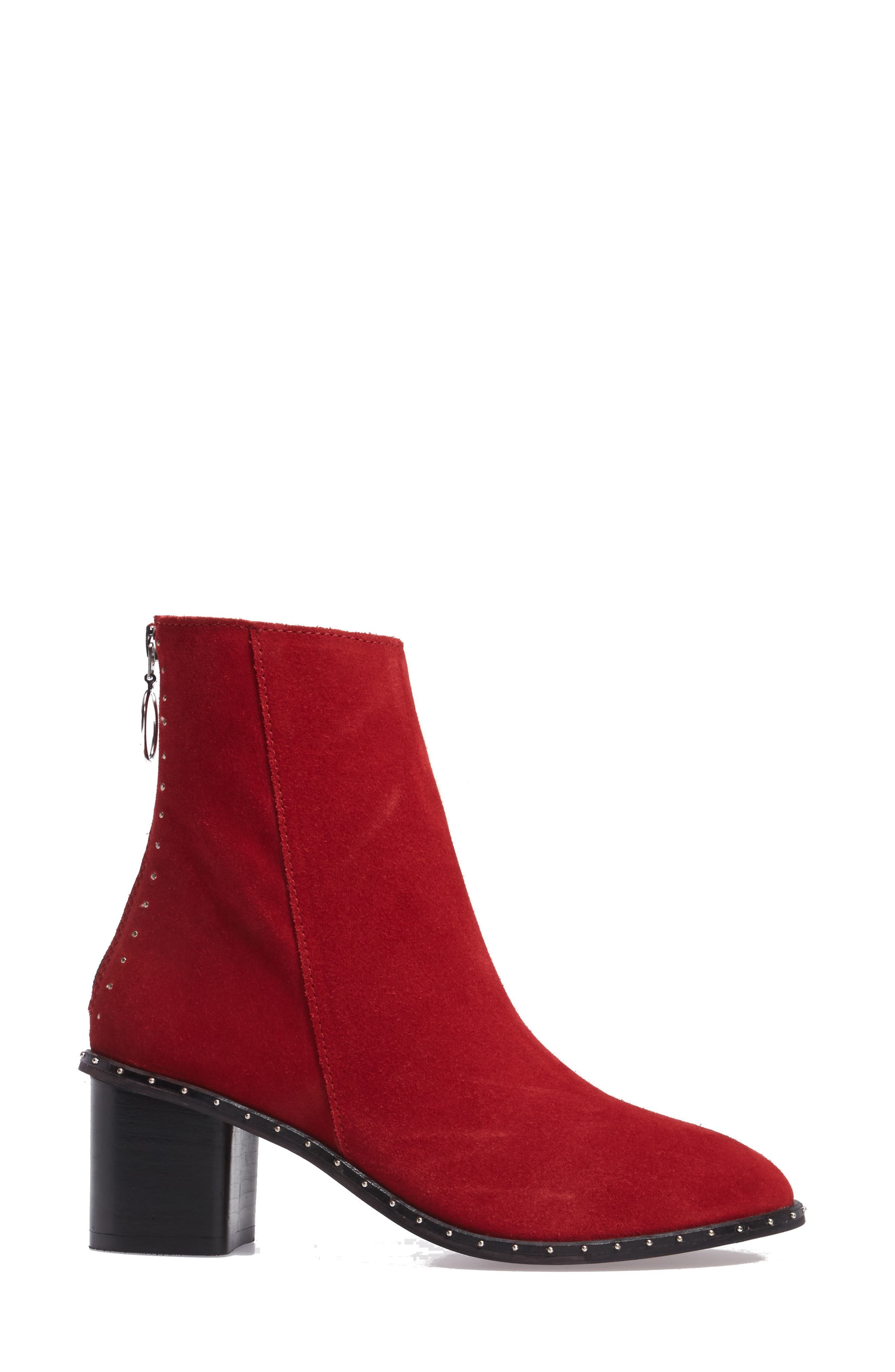 Miranda Studded Bootie, Alternate, color, RED