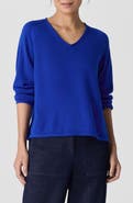 Eileen Fisher Saddle Stitch Organic Cotton Blend Sweater